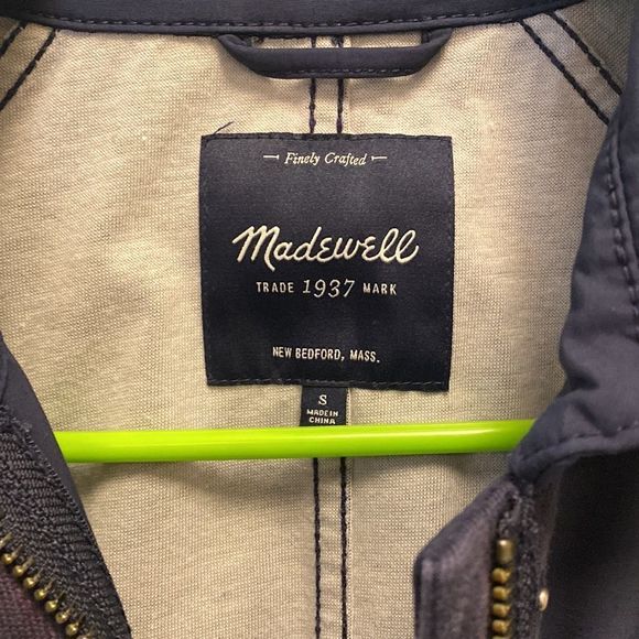 Madewell Navy Raincloud Raincoat - Picture 3 of 6